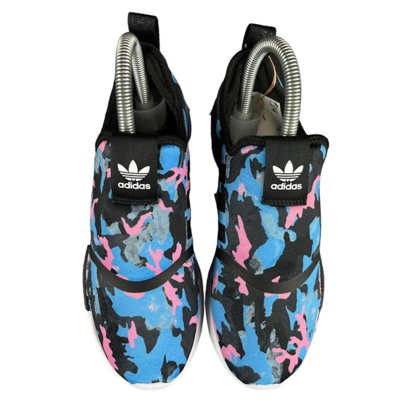 Adidas NMD 360 C Black Blue Pink Camo Slip-On Shoes HP9663 Youth Sizes 12 - 3 - Picture 7 of 9